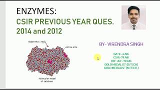 Enzymes Previous Year ProblemsCSIR2014 and CSIR2012 [upl. by Lambert645]