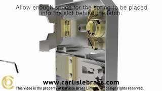 More Door Handles  Carlisle Brass Bathroom Lock Latch Reversal Instructions [upl. by Sairacaz]