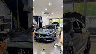 Mercedes CLA 200  Satin Black Teckwrap Apdplateshop Apd AutoPlateDivision Apdcrew [upl. by Parshall]