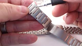 Watch bracelets and how to adjust the endlinks on them [upl. by Ynez]