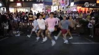 Chris Brown  Fine China Dance cover Busking in Hongdae [upl. by Ecinnaj]