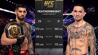 Ilia Topuria vs Max Holloway Full Fight  UFC 308 Fight [upl. by Assener78]