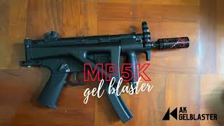 LDT MP5K Gel Blaster with LavaWorks Silencer gelball splatrball Review [upl. by Doroteya261]