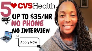 quotCVS Health Hiring Now WFH  Part amp Full Time  No Phone Calls [upl. by Iadrahs]