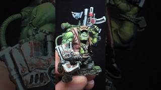 Painting an Ork “Kommando Nob” for Orktober warhammer40k [upl. by Noj]