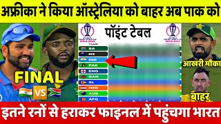 World CUP 2023 Points Table  SA की जीत के बाद Points Table मे हुए खतरनाक बदलावIND खुश AUS सदमे मे [upl. by Drawoh]