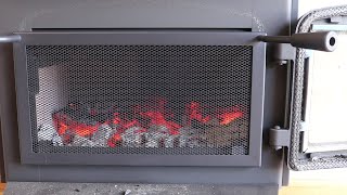 Drolet Escape 1800 EPA Wood Stove – Fire Screen Option [upl. by Hilary718]