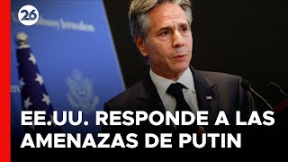 EEUU reacciona ante las amenazas de Putin sobre el uso de armas nucleares [upl. by Aicenek]