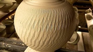 Simple Textured Pottery Decoration Techniques  Chattering the Clay [upl. by Ailil546]