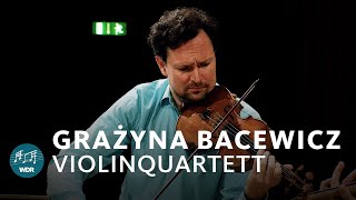 Grażyna Bacewicz  Quartett für vier Violinen  WDR Sinfonieorchester [upl. by Epuladaug]