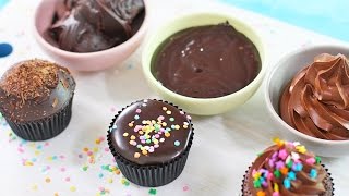 Chocolate Ganache Recipe  3 Ways Whipped Poured and Spread Frosting by My Cupcake Addiction [upl. by Hairu774]