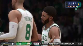 P7COPPA DI LEGA BUG DEL RILASCIO VERDE kingbonny 1982 gameplay ita Boston vs Nets xbox NBA2K4 live [upl. by Naellij133]