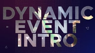 Dynamic Event Intro After Effects template [upl. by Sheffie]