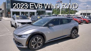 New 2023 Steel Gray Kia EV6 Wind at Parkside Kia [upl. by Eillor]