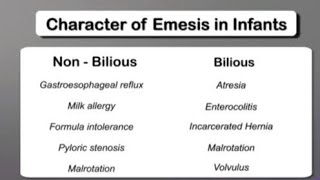 bilous vs non bilious vomiting  high yield flashcards [upl. by Amadis]