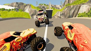 👻Terrifying Zombie Chase at Yeti Monster Jam [upl. by Eenor]