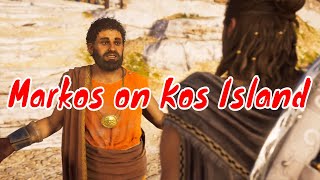 Finding Markos on Kos Island Legendary Pirate Set Nigthmare Difficulty Assassins Creed Odyssey [upl. by Repooc]