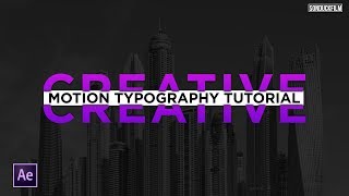 Be Creative  Animated Typography 3  After Effects Tutorial [upl. by Schwerin]