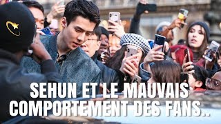 ACTU KPOP  SEHUN EXO ET LE MAUVAIS COMPORTEMENT DES FANS À PARIS [upl. by Namlaz68]