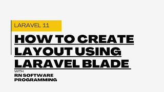 How to Create Layout Using Laravel Blade  Master Blade Template Layouts Laravel Guide  Part6 [upl. by Koerner984]