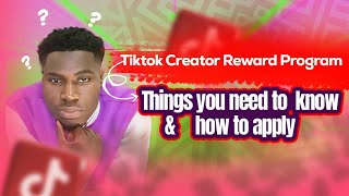 Tiktok Creator Rewards program Eligibility Requirements 2024  Things you have to Know  Monetized [upl. by Engedus]