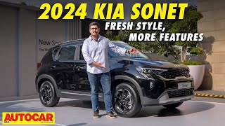 2024 Kia Sonet facelift  Kia SUV now with ADAS  First Look  autocarindia1 [upl. by Dragon]