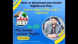 How to download and install HighScore Plus  How to import reference files in HighScore  PhysicsAQ [upl. by Enad70]