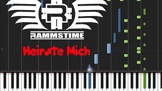 Rammstein  Heirate Mich ♫ ORIGINAL MIDI  Synthesia [upl. by Merras]