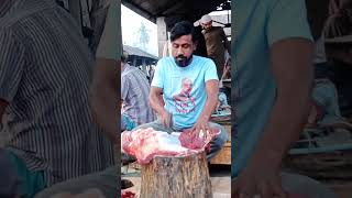 Faster Meat cutting skills big cow leg cutting cowleg meatcuttingstyle 2024 viralvideo [upl. by Mulry]