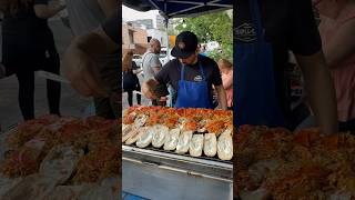 Lonches de pierna Don Rafa en el tianguis lonches pierna foodie viral parati [upl. by Nomzzaj]