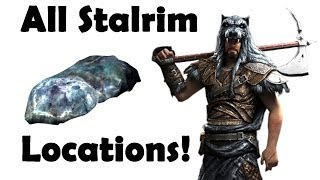 Skyrim Where to get Stalhrim All Locations Mining Guide [upl. by Aneloj379]