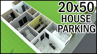 200quotx500quot 3D House Plan  20x50 3D Home Design  Gopal Architecture [upl. by Atekihs786]