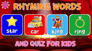 Rhyming Word Quiz for Kids  4K [upl. by Evonne100]