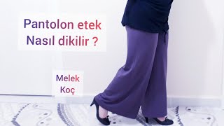 PANTOLON ETEK NASIL KESİLİR DİKİLİR [upl. by Piers828]