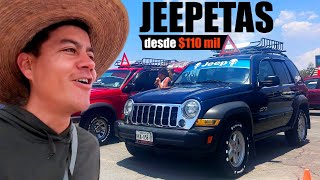 Autos Jeep desde 110 mil buscando Liberty Compass Patriot en el Tianguis de Autos Pachuca [upl. by Yrakaz]