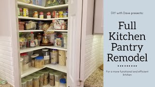 How to Add Space to your Kitchen Pantry  Easy DIY Kitchen Project [upl. by Caiaphas]