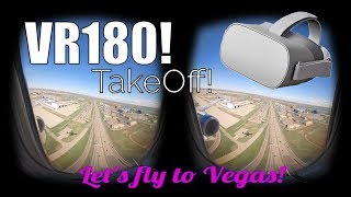 Lets FLY to Virtual Las Vegas VR180 3D TAKEOFF [upl. by Ailec]