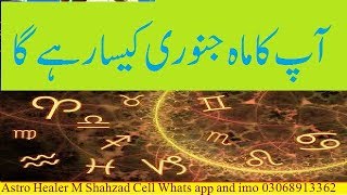 Januarary 2018 kaisa rahega sitaro ki roshni main UrduBY M SHAHZAD ASTRO HEALER [upl. by Lerraf753]