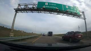 Driving CalgaryCamrose Timelapse Canada [upl. by Nnaeed]