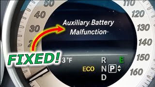 Auxiliary Battery Malfunction How To Repair DIY [upl. by Aivatan]