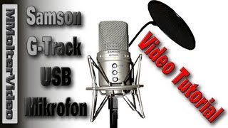 Samson GTrack USBMikrofon  Anschluss und Verwendung [upl. by Yerbua]