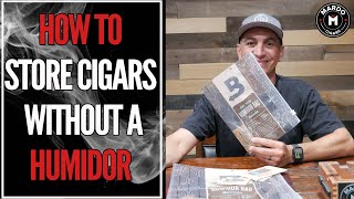 CIGARS 101  How to Store Cigars without a Humidor [upl. by Tirza]