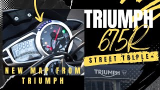 NEW MAP My Triumph Street Triple 675R Gets a New Performance Map at Triumph [upl. by Meda824]