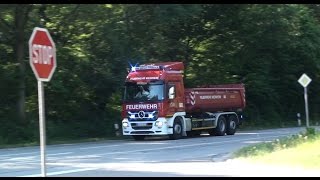 Freiwillige Feuerwehr Weinheim Abt Stadt auf Einsatzfahrt Neues WLF  ELW  HLF  VRLF [upl. by Annayek]