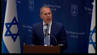 Israeli Ambassador Gilad Erdan about the silence of international bodies towards Israelis [upl. by Cherye]