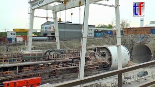 Stuttgart 21 Herrenknecht Tunneling Machine  Tunnelvortriebsmaschine Fildertunnel 22042016 [upl. by Nytsud]