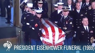 President Eisenhower State Funeral in Washington DC 1969  British Pathé [upl. by Cissy]