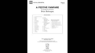 A Festive Fanfare  Brian Balmages [upl. by Sebastiano]