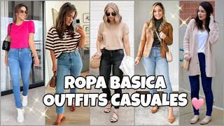 LOOKS CASUALES Y COMODOS PARA EL DIA ROPA BASICA EN TENDENCIA [upl. by Adraynek]