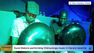 Kurai Makore performing Chimurenga music in Harare recently [upl. by Leummas]